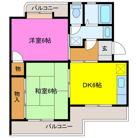 マンションＫＭ１の物件間取画像